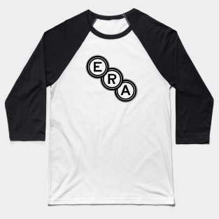 ERA (English Racing Automobiles) emblem (1933-1954) - black print (looks just right on old english white !) Baseball T-Shirt